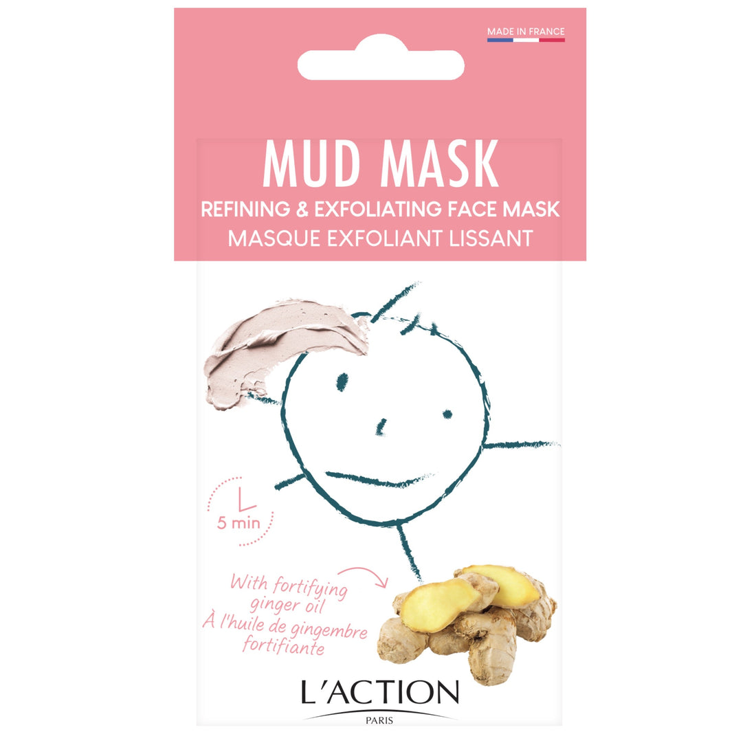 L'Action Paris Masque Visage Exfoliant Lissant - 15ml