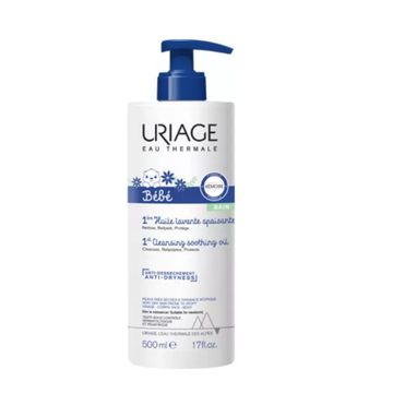 Uriage Bébé 1ère Huile Lavante Apaisante Hygiène Quotidienne - 500 ml