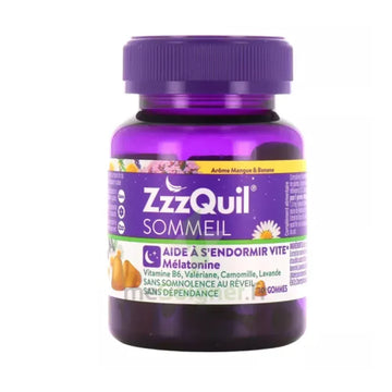 ZzzQuil Sommeil Arôme Mangue Banane - 30 Gommes