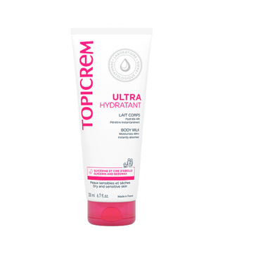 Topicrem Ultra-Hydratant Lait Scintillant Corps Hydratation 24h - 200ml