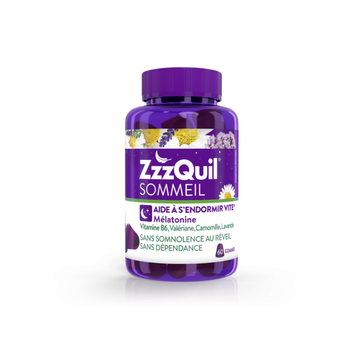 ZZZQUIL Sommeil doux Gommes Complément Alimentaire Sommeil - 60 gommes